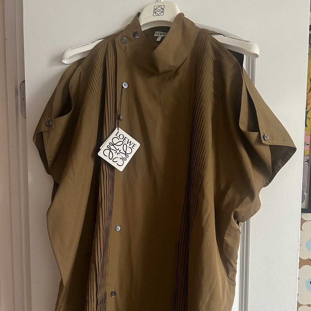 NWT Loewe Pleated Shirt Dress